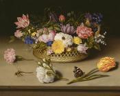Still-Life of Flowers - 安布罗修斯·博斯查尔特